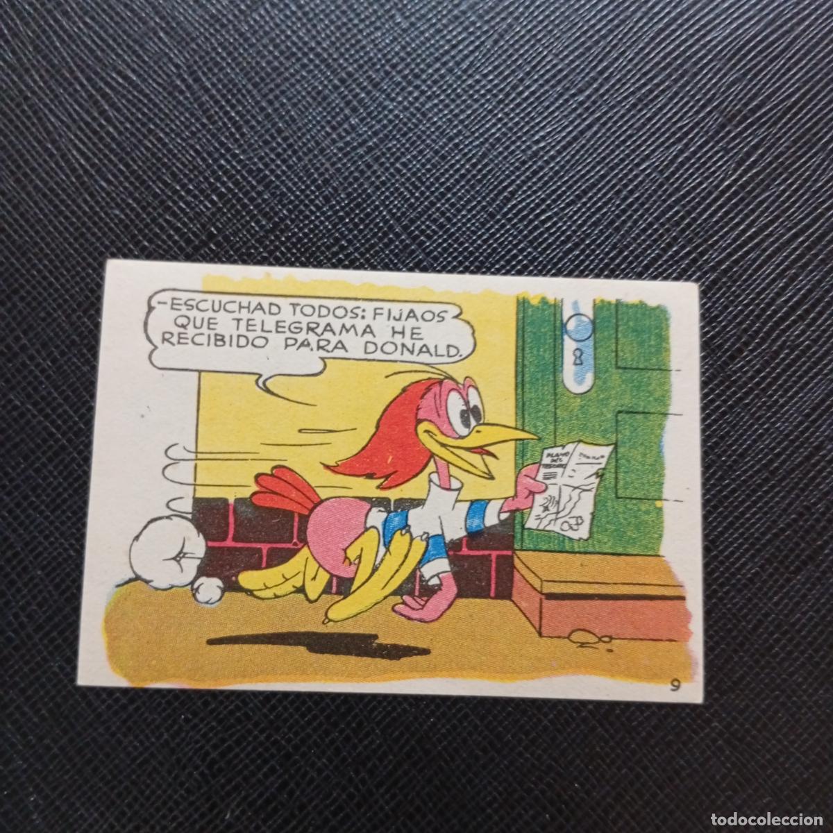 Sammeln alte Sammelbilder: 9 LOS PATITOS INGENUOS CHOCOLATES LLOVERAS DISNEY 1948 CROMO - SIN PEGAR - A214 PG181 B