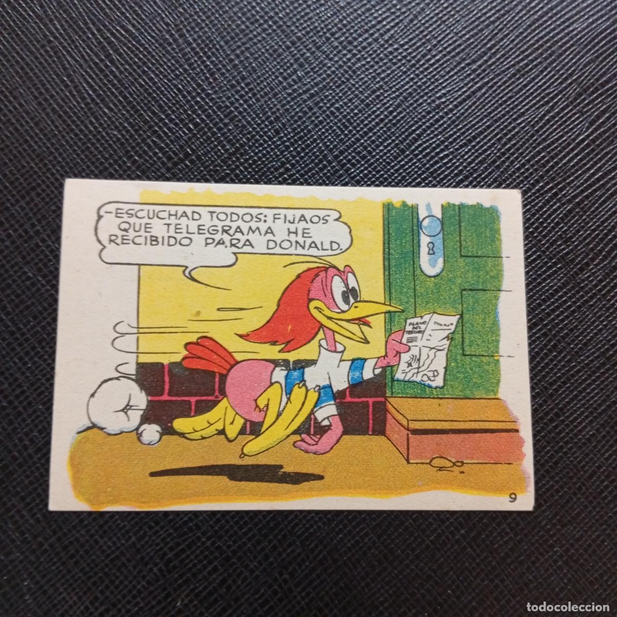 Sammeln alte Sammelbilder: 9 LOS PATITOS INGENUOS CHOCOLATES LLOVERAS DISNEY 1948 CROMO - SIN PEGAR - A214 PG190 B