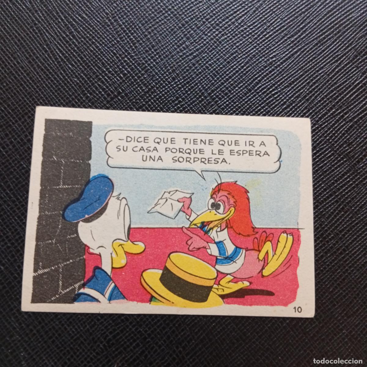 Sammeln alte Sammelbilder: 10 LOS PATITOS INGENUOS CHOCOLATES LLOVERAS DISNEY 1948 CROMO - SIN PEGAR - A214 PG46
