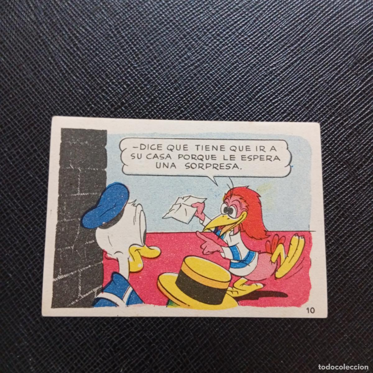 Sammeln alte Sammelbilder: 10 LOS PATITOS INGENUOS CHOCOLATES LLOVERAS DISNEY 1948 CROMO - SIN PEGAR - A214 PG46 B