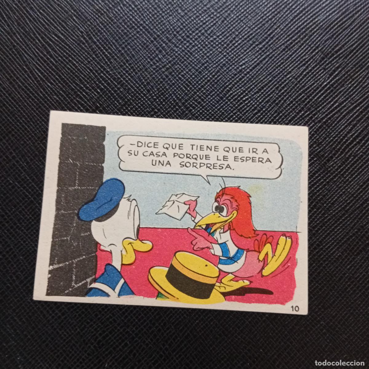 Collectable Antique Stickers: 10 LOS PATITOS INGENUOS CHOCOLATES LLOVERAS DISNEY 1948 CROMO - SIN PEGAR - A214 PG55 B