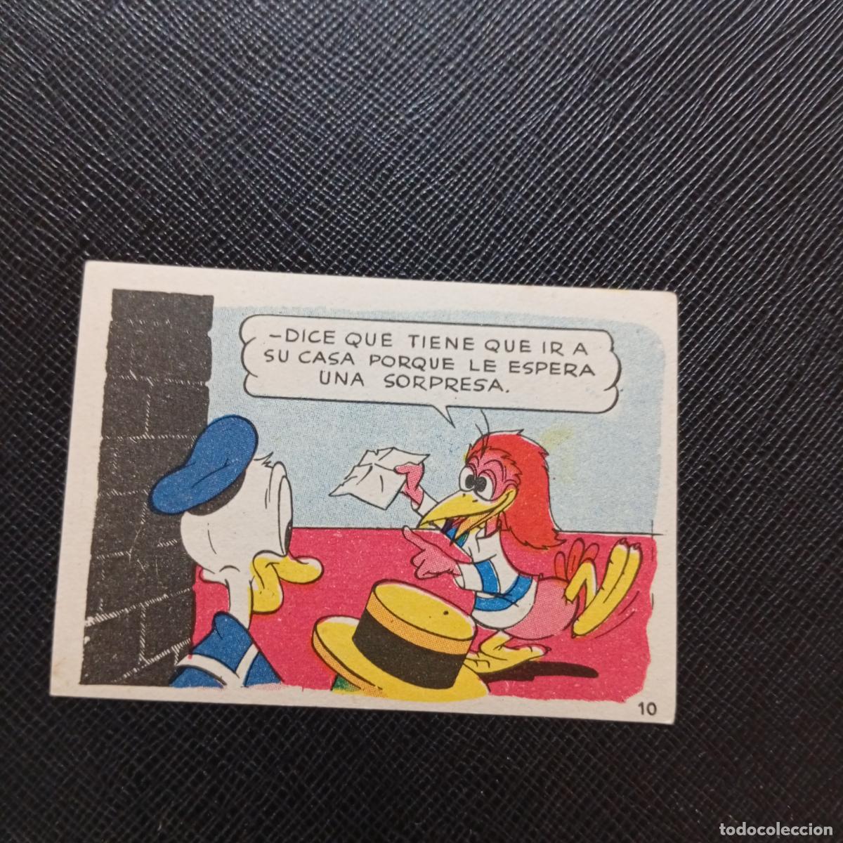 Collectable Antique Stickers: 10 LOS PATITOS INGENUOS CHOCOLATES LLOVERAS DISNEY 1948 CROMO - SIN PEGAR - A214 PG64