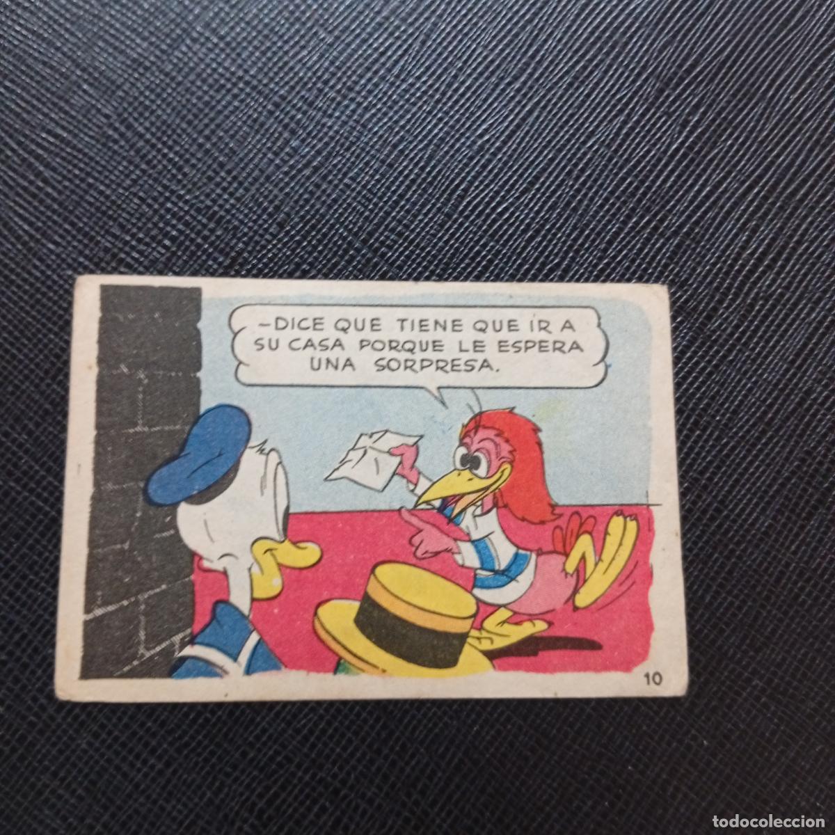 Coleccionismo cromos antiguos: 10 LOS PATITOS INGENUOS CHOCOLATES LLOVERAS DISNEY 1948 CROMO - SIN PEGAR - A214 PG64 B