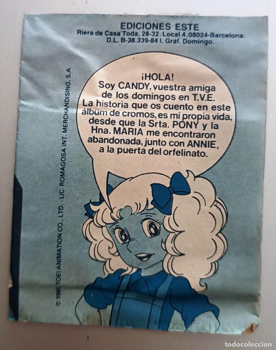Coleccionismo cromos antiguos: SOBRE SIN ABRIR CROMOS CANDY EDICIONES ESTE 1985 - Foto 2