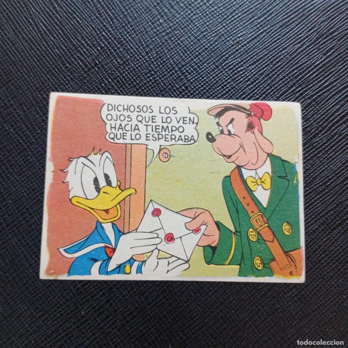 Coleccionismo cromos antiguos: 6 EL PATO DONALD EN HOLLYWOOD CHOCOLATES LLOVERAS DISNEY 1948 CROMO - SIN PEGAR - A214 PG109