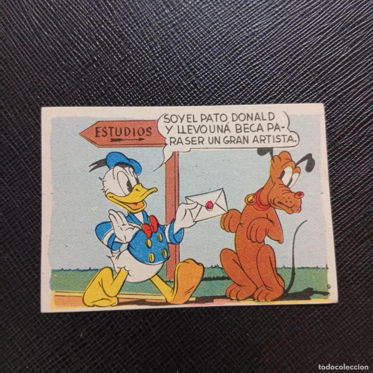 Coleccionismo cromos antiguos: 9 EL PATO DONALD EN HOLLYWOOD CHOCOLATES LLOVERAS DISNEY 1948 CROMO - SIN PEGAR - A214 PG64 B