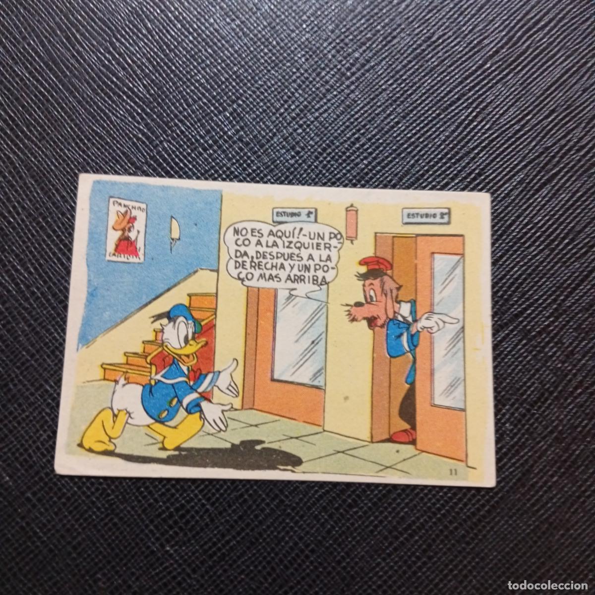 Coleccionismo cromos antiguos: 11 EL PATO DONALD EN HOLLYWOOD CHOCOLATES LLOVERAS DISNEY 1948 CROMO - SIN PEGAR - A214 PG100