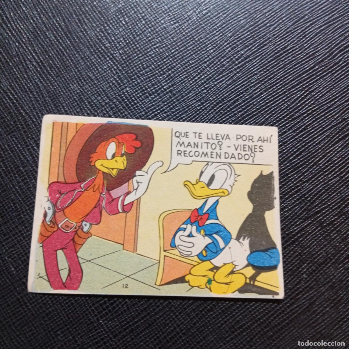 Coleccionismo cromos antiguos: 12 EL PATO DONALD EN HOLLYWOOD CHOCOLATES LLOVERAS DISNEY 1948 CROMO - SIN PEGAR - A214 PG145 B