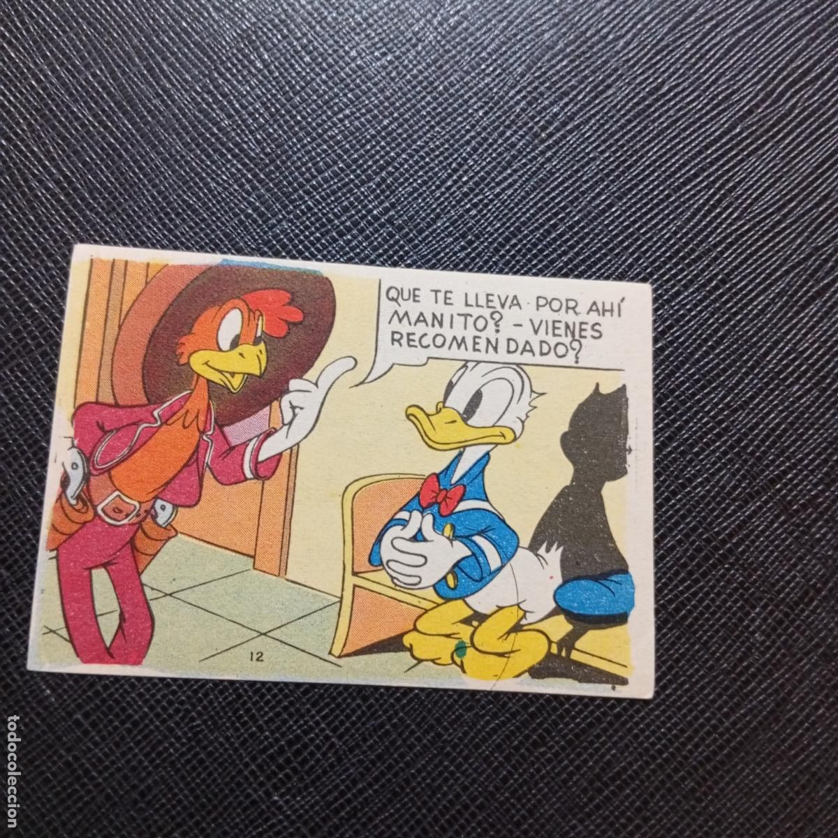 Colecionismo Cromos antigos: 12 EL PATO DONALD EN HOLLYWOOD CHOCOLATES LLOVERAS DISNEY 1948 CROMO - SIN PEGAR - A214 PG181 B