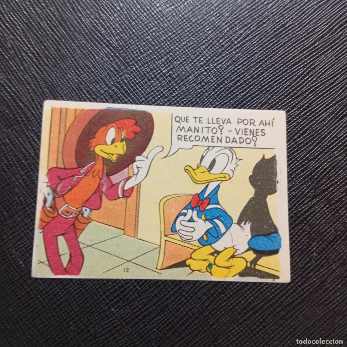 Coleccionismo cromos antiguos: 12 EL PATO DONALD EN HOLLYWOOD CHOCOLATES LLOVERAS DISNEY 1948 CROMO - SIN PEGAR - A214 PG226