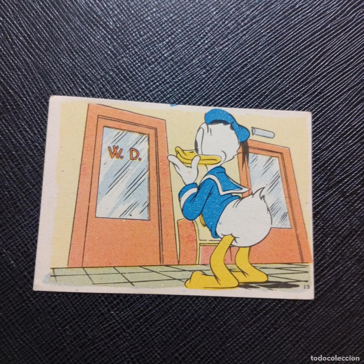 Coleccionismo cromos antiguos: 13 EL PATO DONALD EN HOLLYWOOD CHOCOLATES LLOVERAS DISNEY 1948 CROMO - SIN PEGAR - A214 PG235