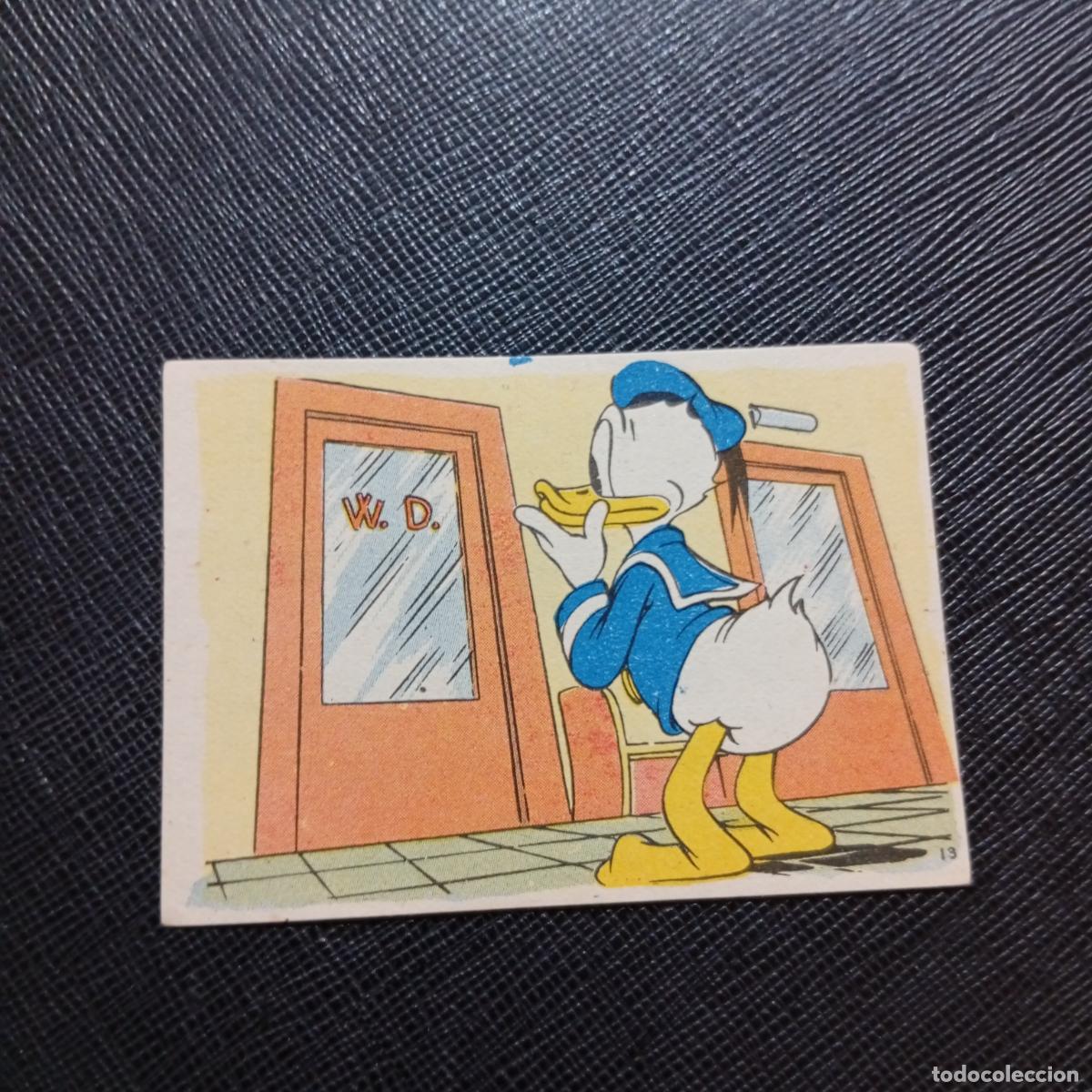 Coleccionismo cromos antiguos: 13 EL PATO DONALD EN HOLLYWOOD CHOCOLATES LLOVERAS DISNEY 1948 CROMO - SIN PEGAR - A214 PG73 B