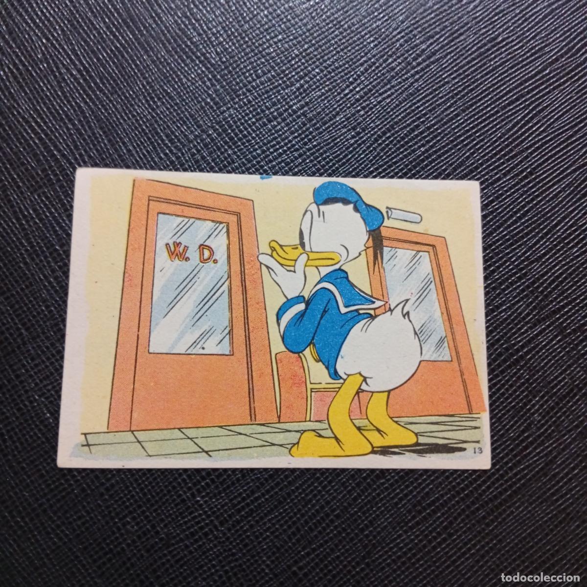 Coleccionismo cromos antiguos: 13 EL PATO DONALD EN HOLLYWOOD CHOCOLATES LLOVERAS DISNEY 1948 CROMO - SIN PEGAR - A214 PG82