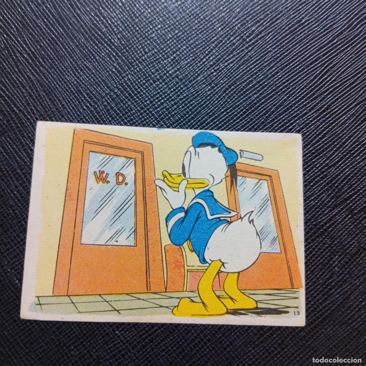 Coleccionismo cromos antiguos: 13 EL PATO DONALD EN HOLLYWOOD CHOCOLATES LLOVERAS DISNEY 1948 CROMO - SIN PEGAR - A214 PG91