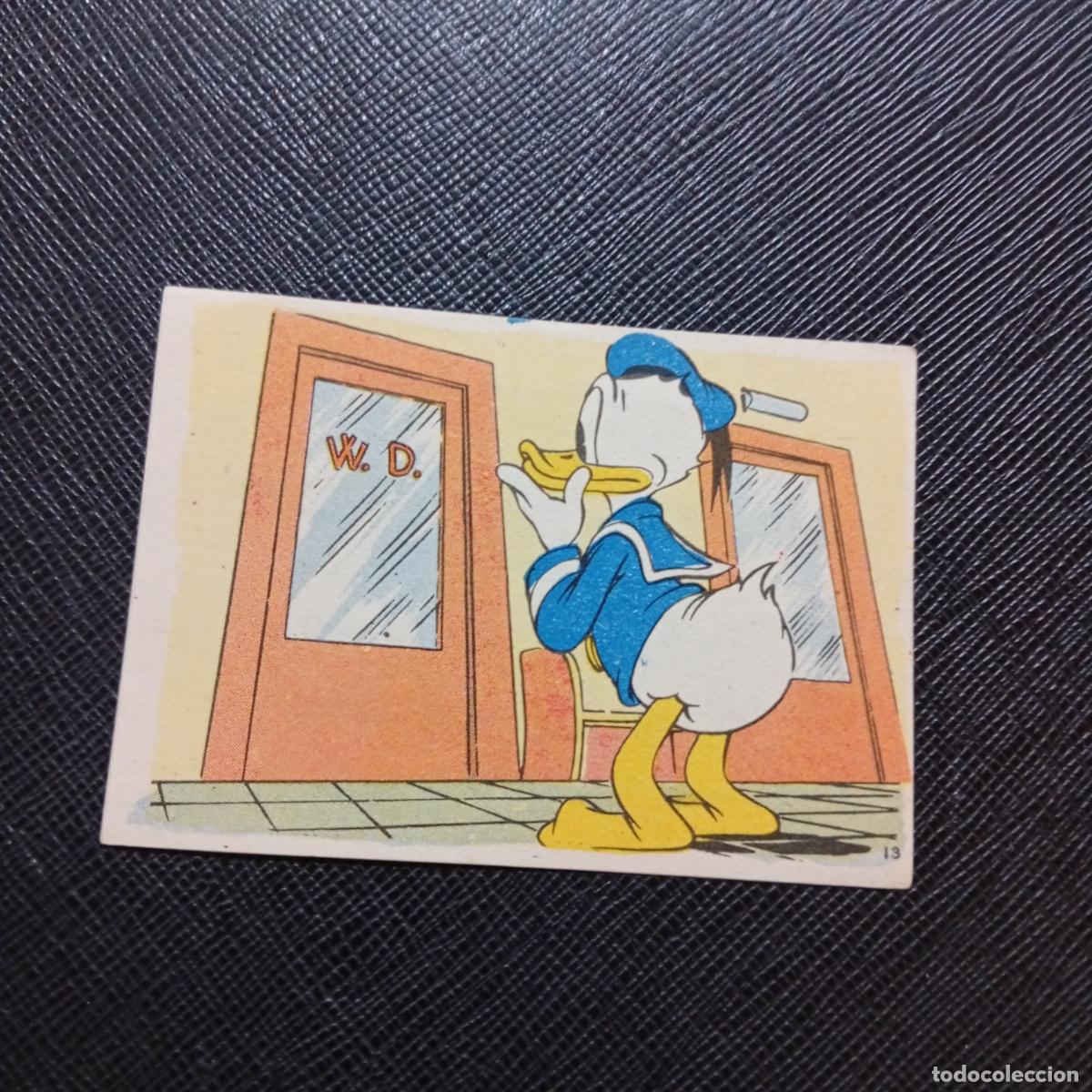 Coleccionismo cromos antiguos: 13 EL PATO DONALD EN HOLLYWOOD CHOCOLATES LLOVERAS DISNEY 1948 CROMO - SIN PEGAR - A214 PG91 B