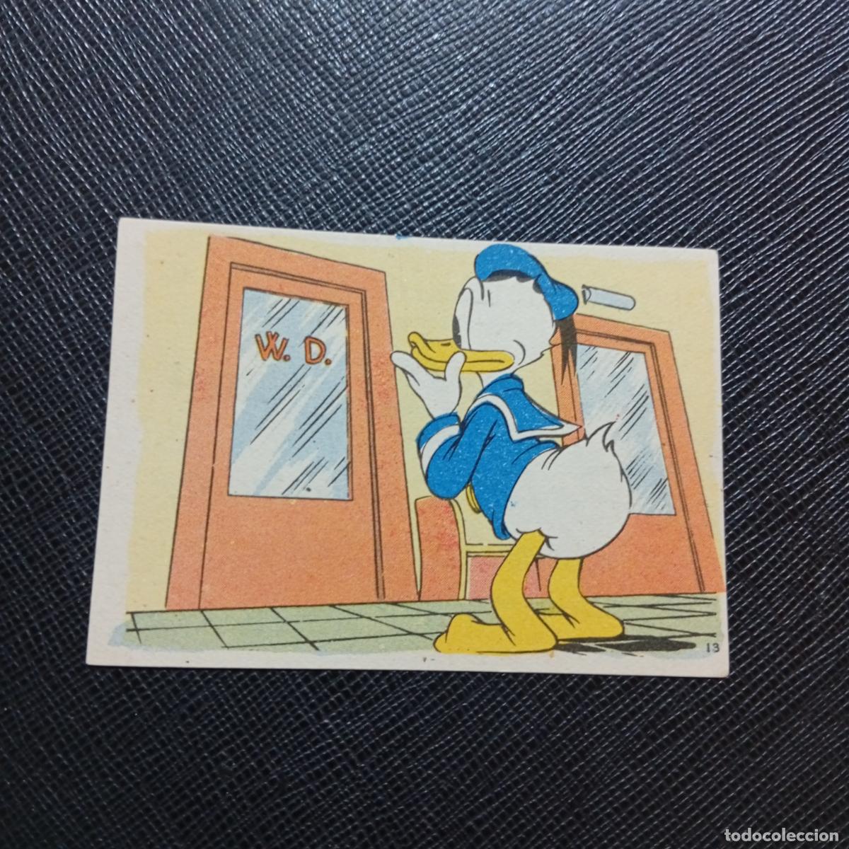 Coleccionismo cromos antiguos: 13 EL PATO DONALD EN HOLLYWOOD CHOCOLATES LLOVERAS DISNEY 1948 CROMO - SIN PEGAR - A214 PG100 B