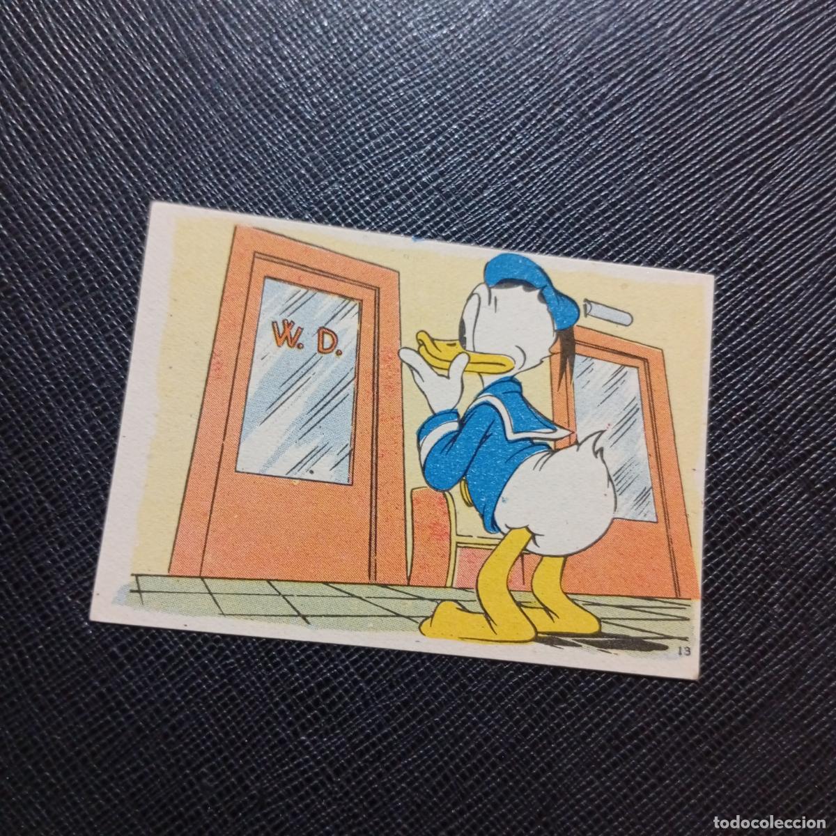 Coleccionismo cromos antiguos: 13 EL PATO DONALD EN HOLLYWOOD CHOCOLATES LLOVERAS DISNEY 1948 CROMO - SIN PEGAR - A214 PG109