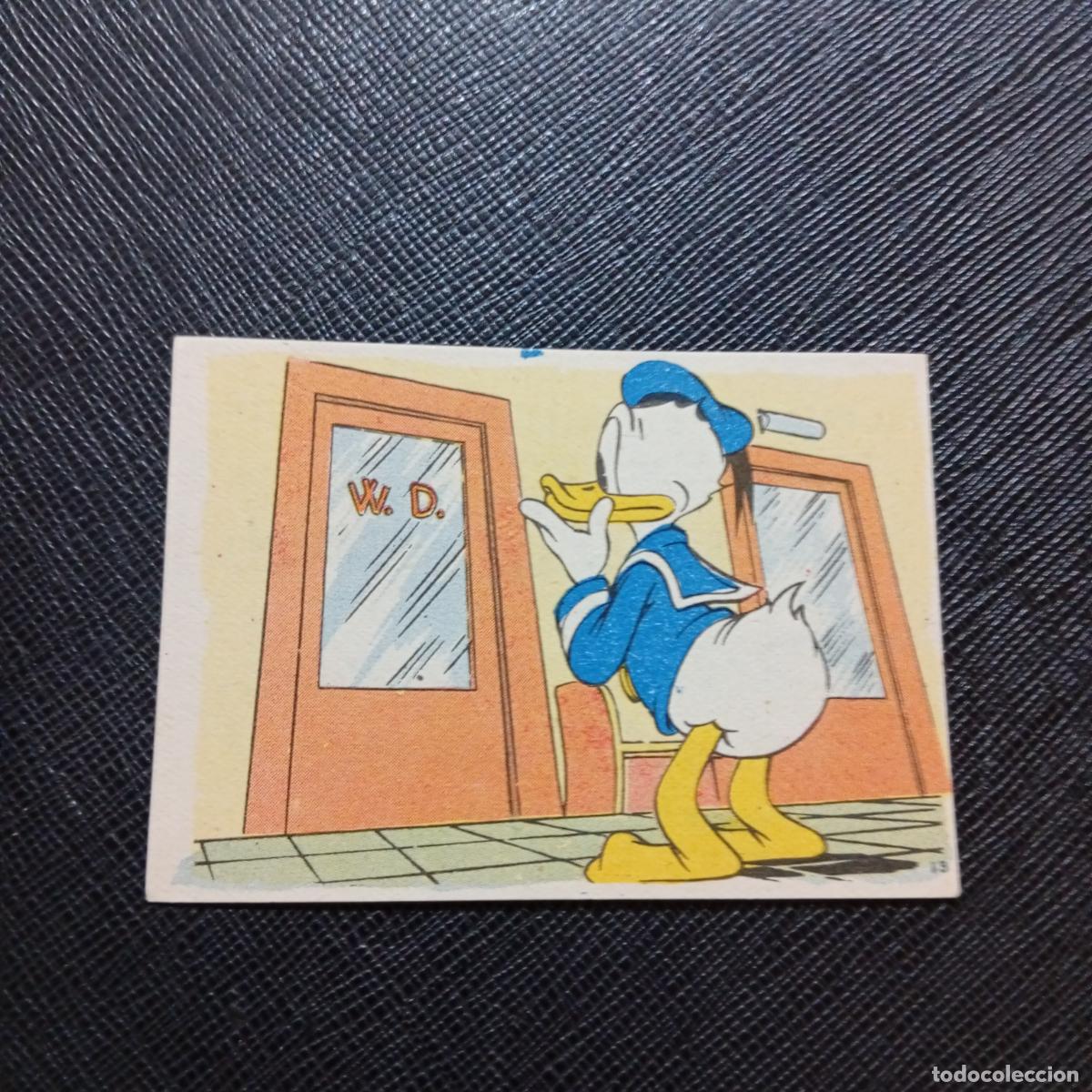 Coleccionismo cromos antiguos: 13 EL PATO DONALD EN HOLLYWOOD CHOCOLATES LLOVERAS DISNEY 1948 CROMO - SIN PEGAR - A214 PG109 B