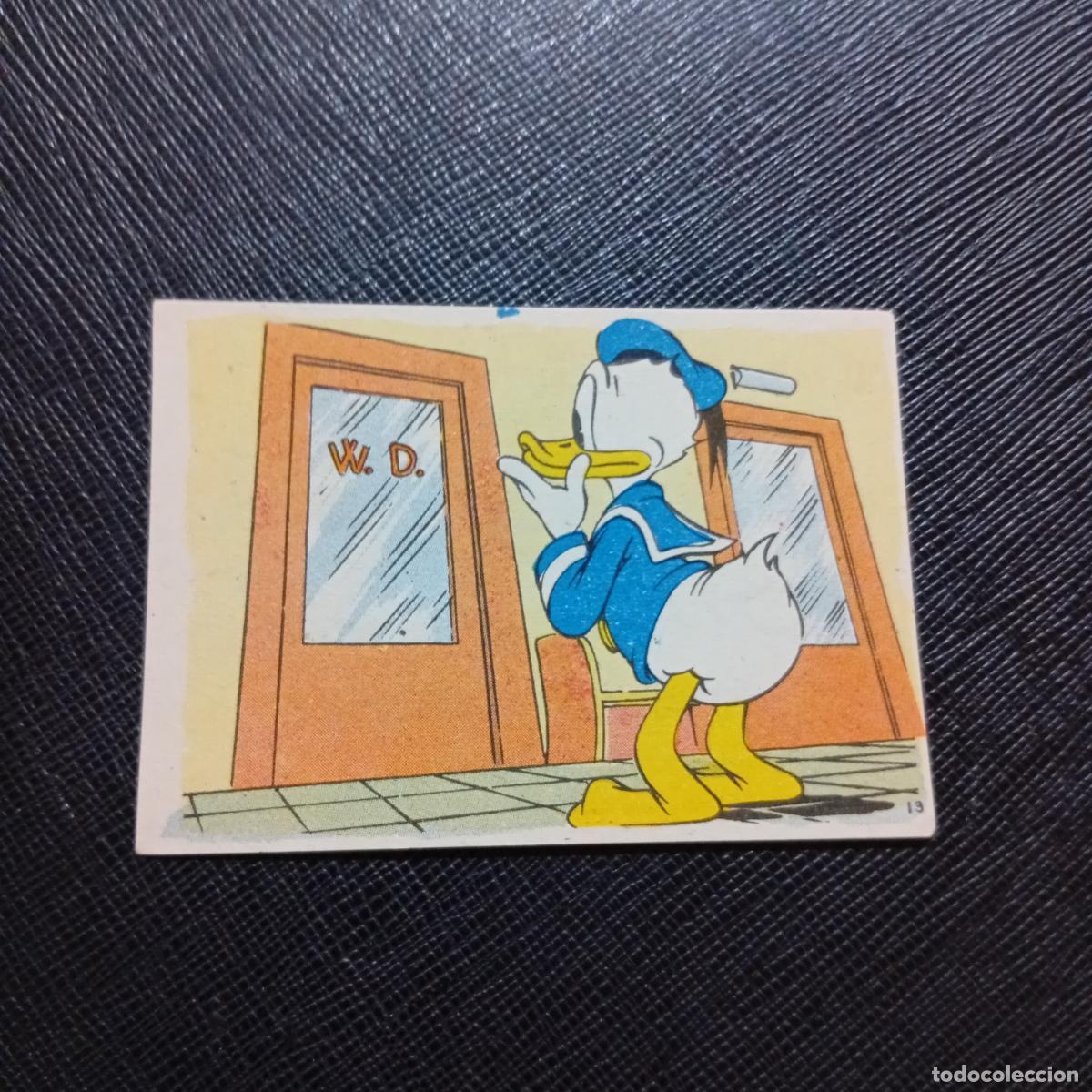 Coleccionismo cromos antiguos: 13 EL PATO DONALD EN HOLLYWOOD CHOCOLATES LLOVERAS DISNEY 1948 CROMO - SIN PEGAR - A214 PG118 B