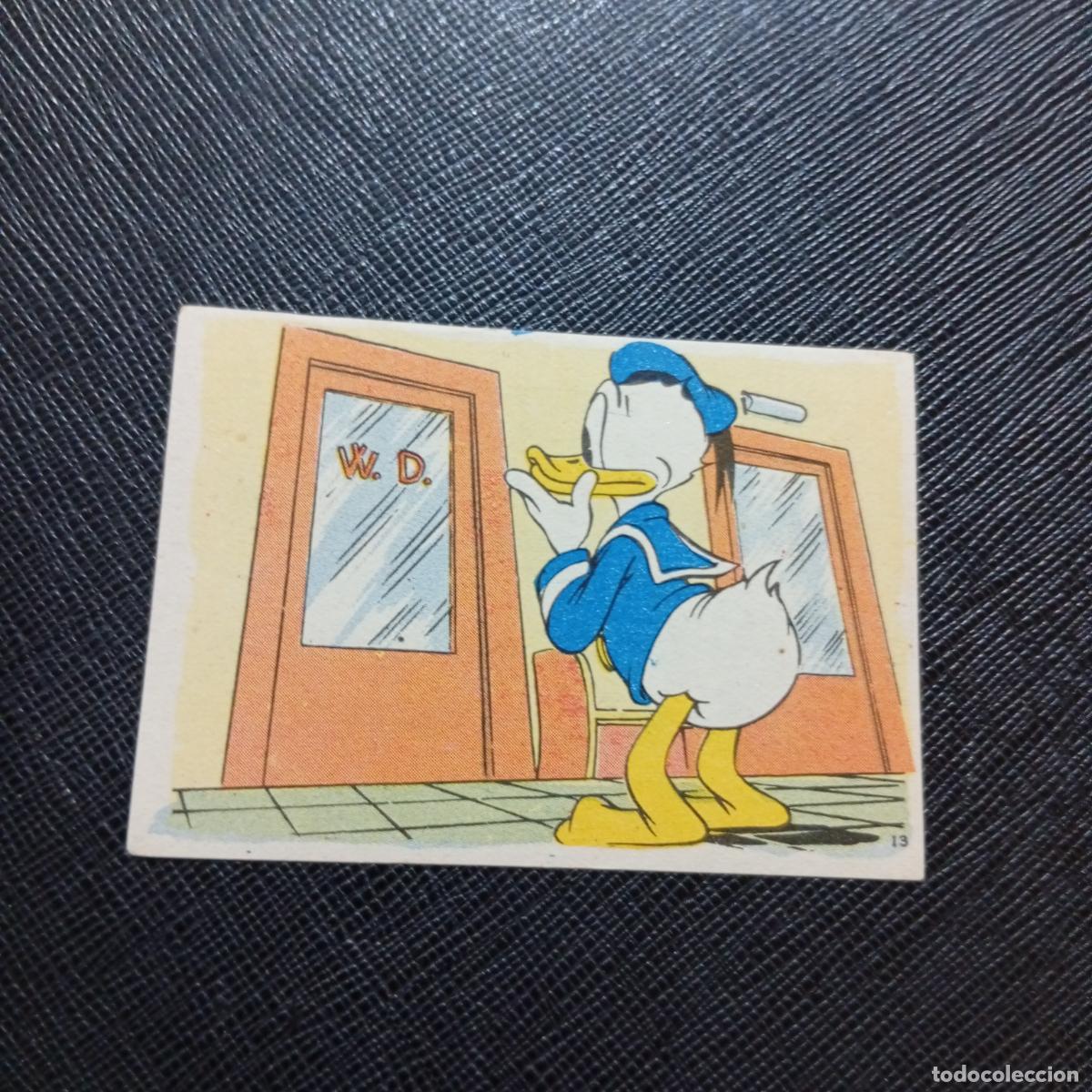 Coleccionismo cromos antiguos: 13 EL PATO DONALD EN HOLLYWOOD CHOCOLATES LLOVERAS DISNEY 1948 CROMO - SIN PEGAR - A214 PG127 B