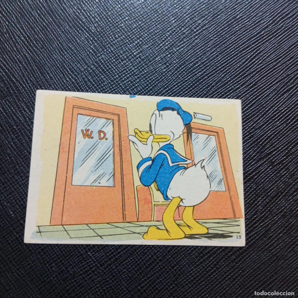 Coleccionismo cromos antiguos: 13 EL PATO DONALD EN HOLLYWOOD CHOCOLATES LLOVERAS DISNEY 1948 CROMO - SIN PEGAR - A214 PG136