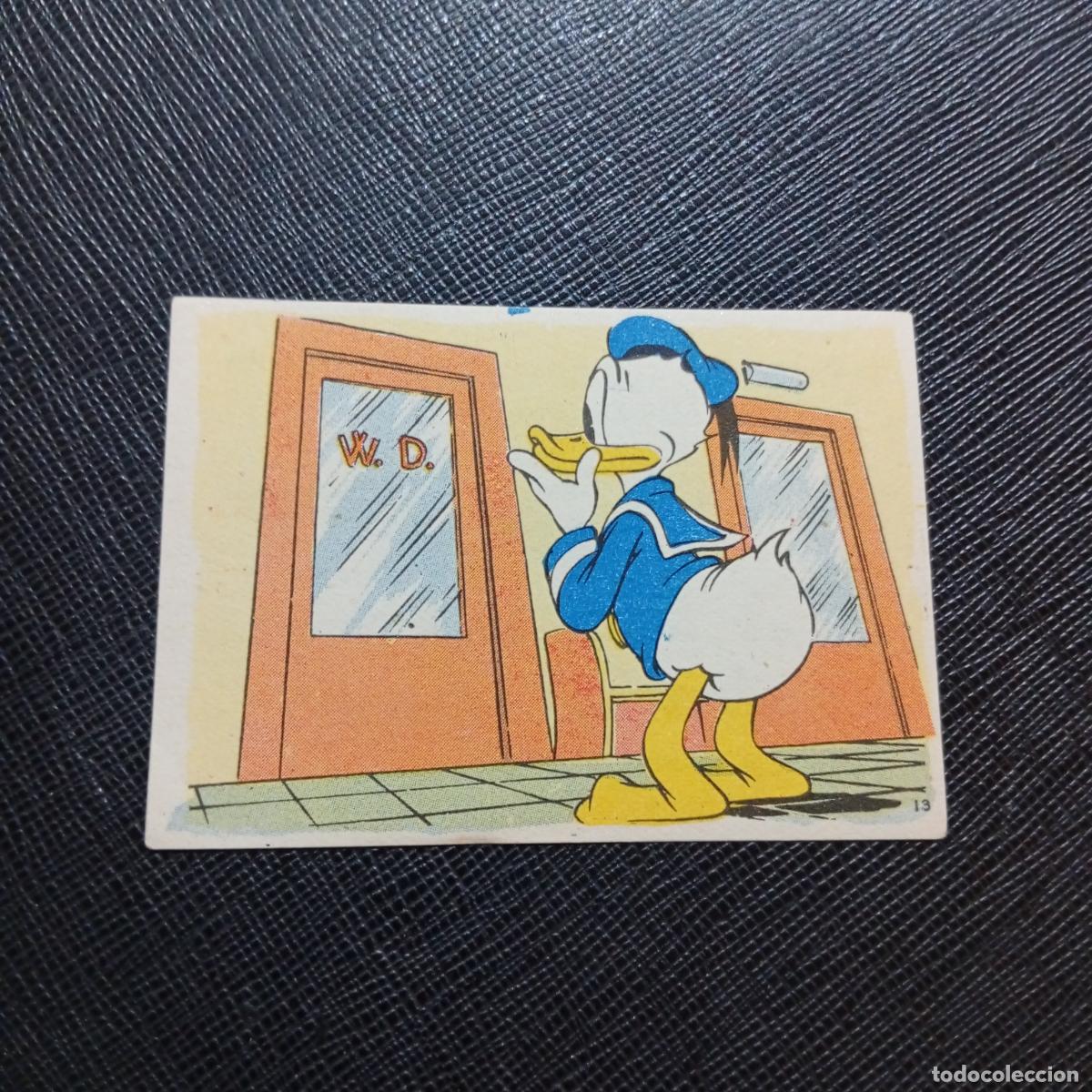 Coleccionismo cromos antiguos: 13 EL PATO DONALD EN HOLLYWOOD CHOCOLATES LLOVERAS DISNEY 1948 CROMO - SIN PEGAR - A214 PG136 B