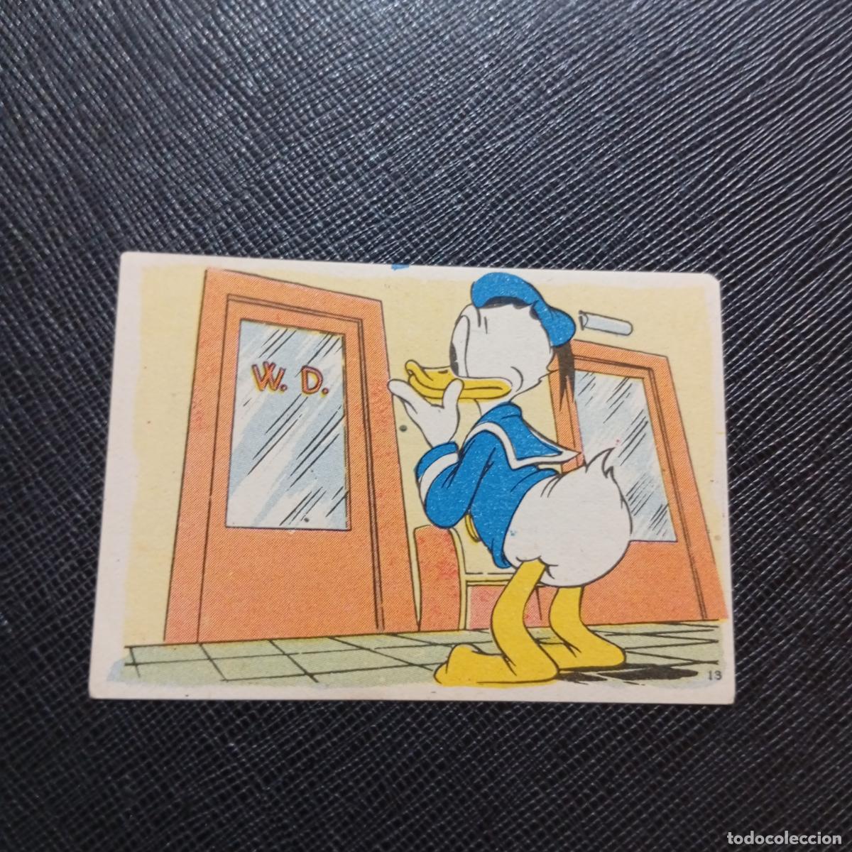 Coleccionismo cromos antiguos: 13 EL PATO DONALD EN HOLLYWOOD CHOCOLATES LLOVERAS DISNEY 1948 CROMO - SIN PEGAR - A214 PG145 B