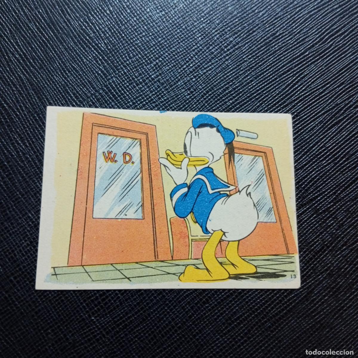 Coleccionismo cromos antiguos: 13 EL PATO DONALD EN HOLLYWOOD CHOCOLATES LLOVERAS DISNEY 1948 CROMO - SIN PEGAR - A214 PG154