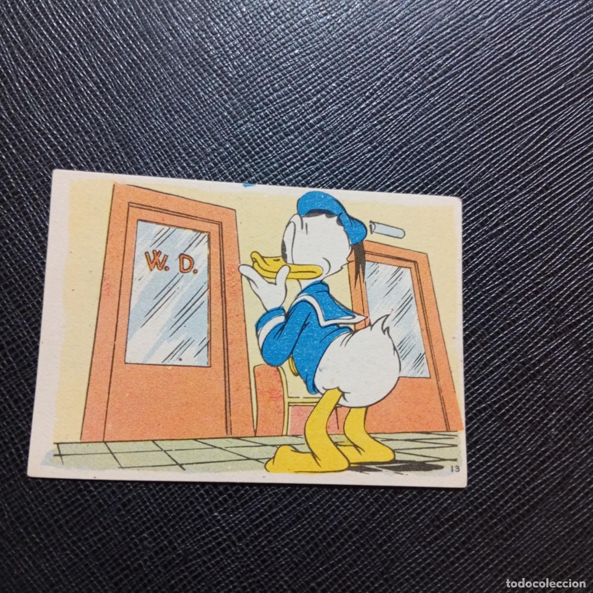 Coleccionismo cromos antiguos: 13 EL PATO DONALD EN HOLLYWOOD CHOCOLATES LLOVERAS DISNEY 1948 CROMO - SIN PEGAR - A214 PG154 B