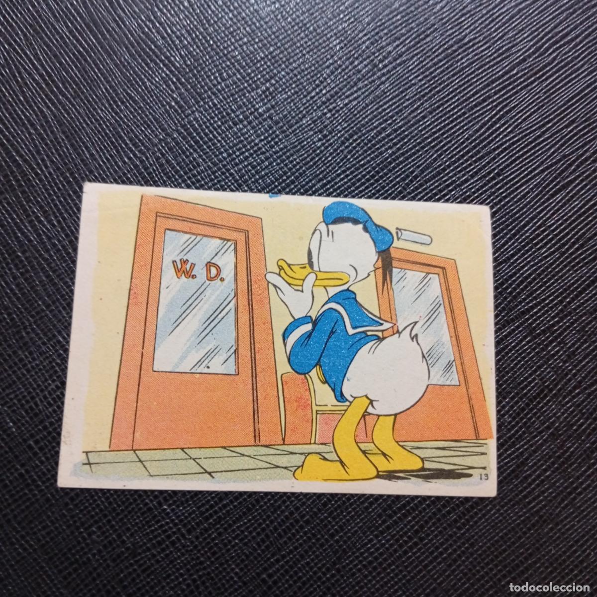 Coleccionismo cromos antiguos: 13 EL PATO DONALD EN HOLLYWOOD CHOCOLATES LLOVERAS DISNEY 1948 CROMO - SIN PEGAR - A214 PG163