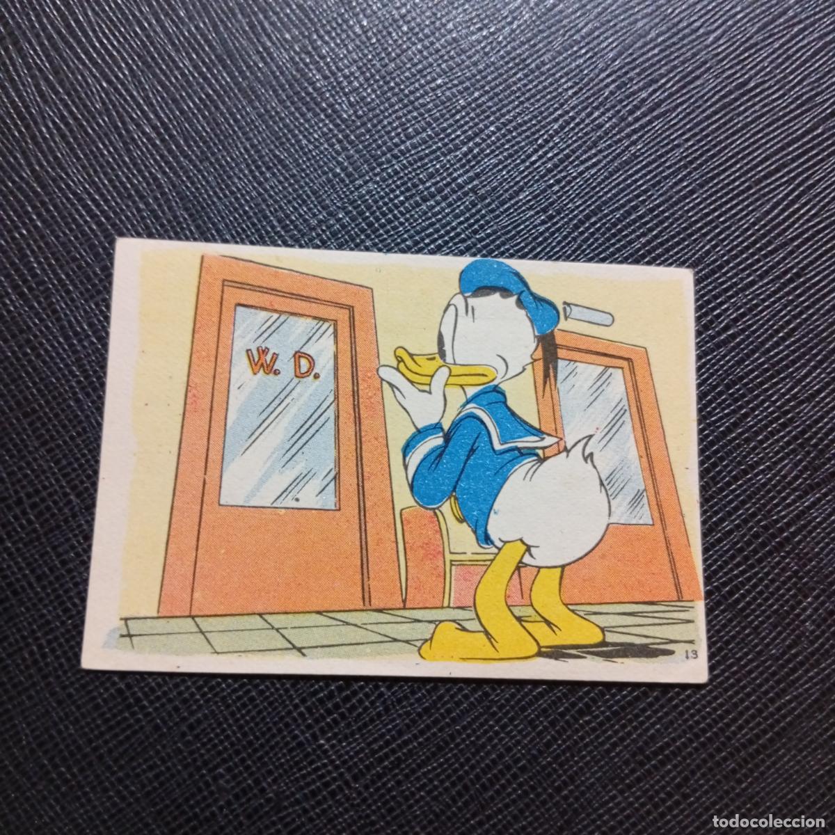 Coleccionismo cromos antiguos: 13 EL PATO DONALD EN HOLLYWOOD CHOCOLATES LLOVERAS DISNEY 1948 CROMO - SIN PEGAR - A214 PG172 B
