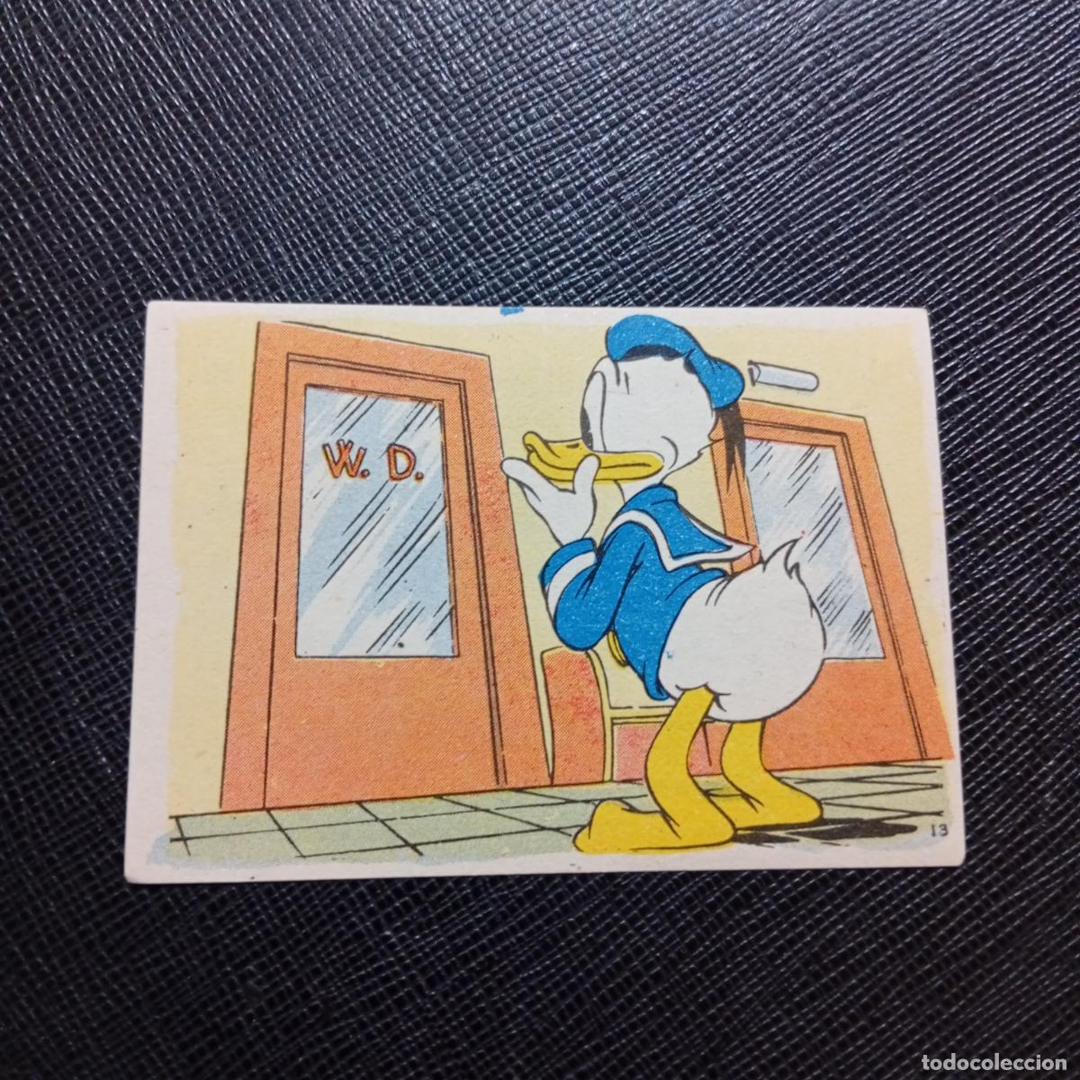 Coleccionismo cromos antiguos: 13 EL PATO DONALD EN HOLLYWOOD CHOCOLATES LLOVERAS DISNEY 1948 CROMO - SIN PEGAR - A214 PG181