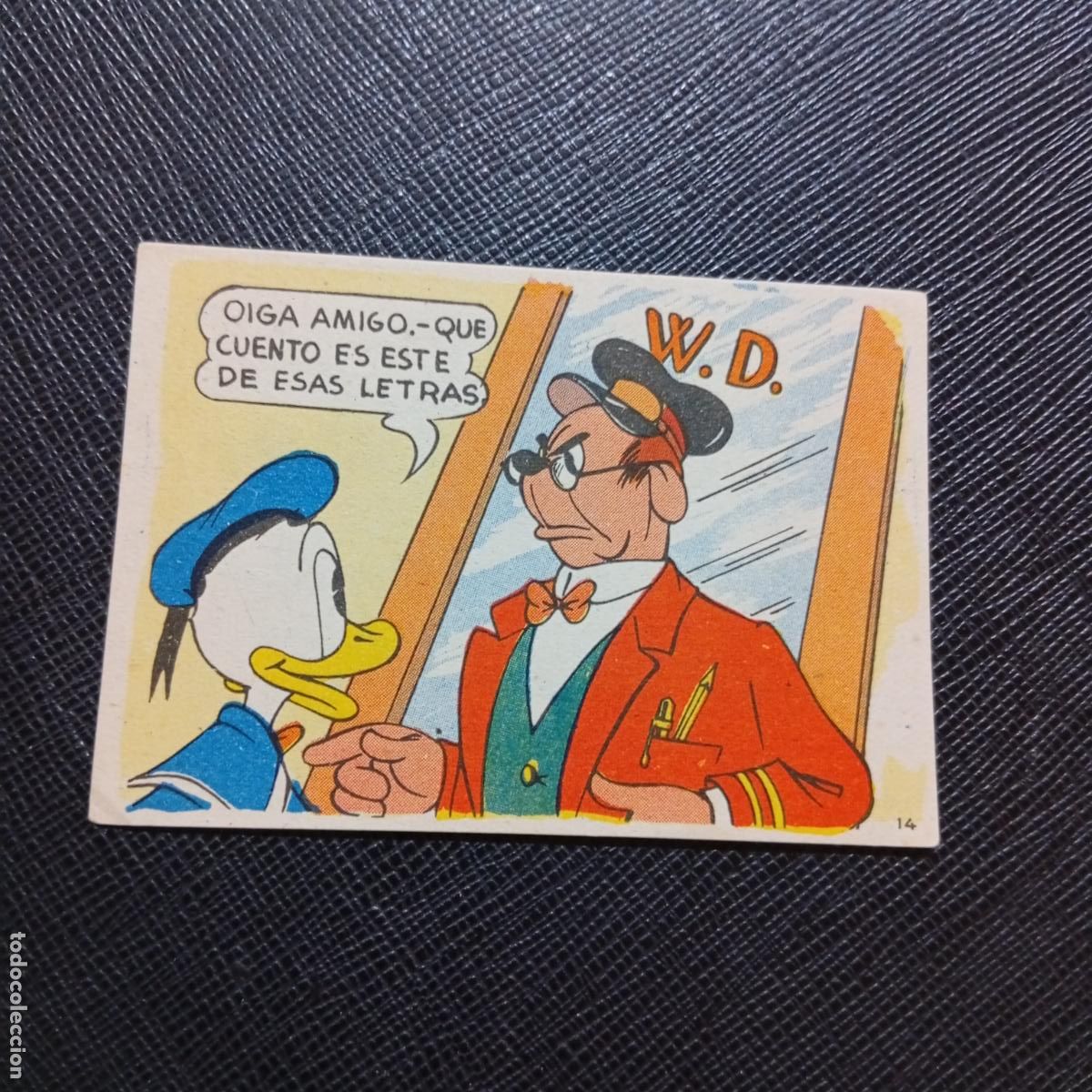 Coleccionismo cromos antiguos: 14 EL PATO DONALD EN HOLLYWOOD CHOCOLATES LLOVERAS DISNEY 1948 CROMO - SIN PEGAR - A214 PG91 B