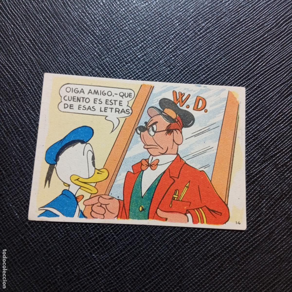 Coleccionismo cromos antiguos: 14 EL PATO DONALD EN HOLLYWOOD CHOCOLATES LLOVERAS DISNEY 1948 CROMO - SIN PEGAR - A214 PG100