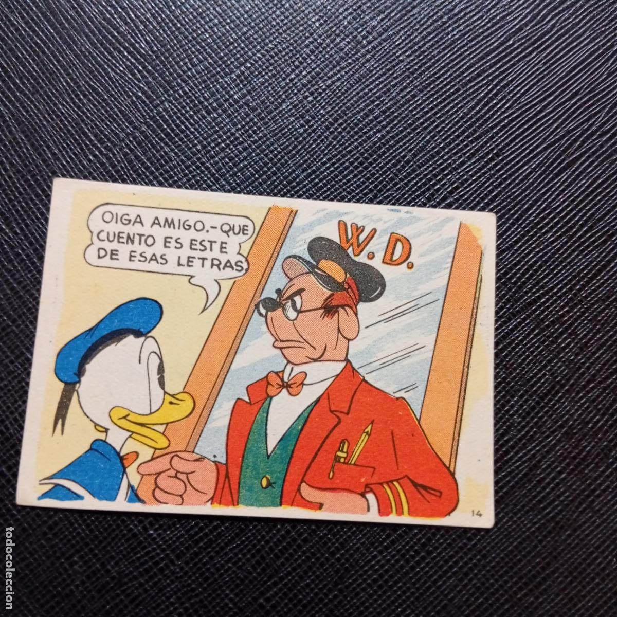 Coleccionismo cromos antiguos: 14 EL PATO DONALD EN HOLLYWOOD CHOCOLATES LLOVERAS DISNEY 1948 CROMO - SIN PEGAR - A214 PG100 B