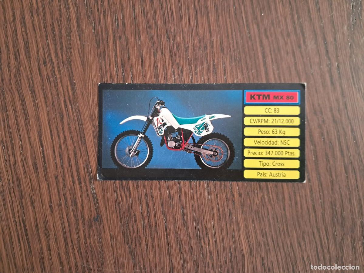 Coleccionismo cromos antiguos: CROMO MOTOCICLISMO : KTM MX 80, N&ordm; 110 -- EDITORIAL CUSCO 1993