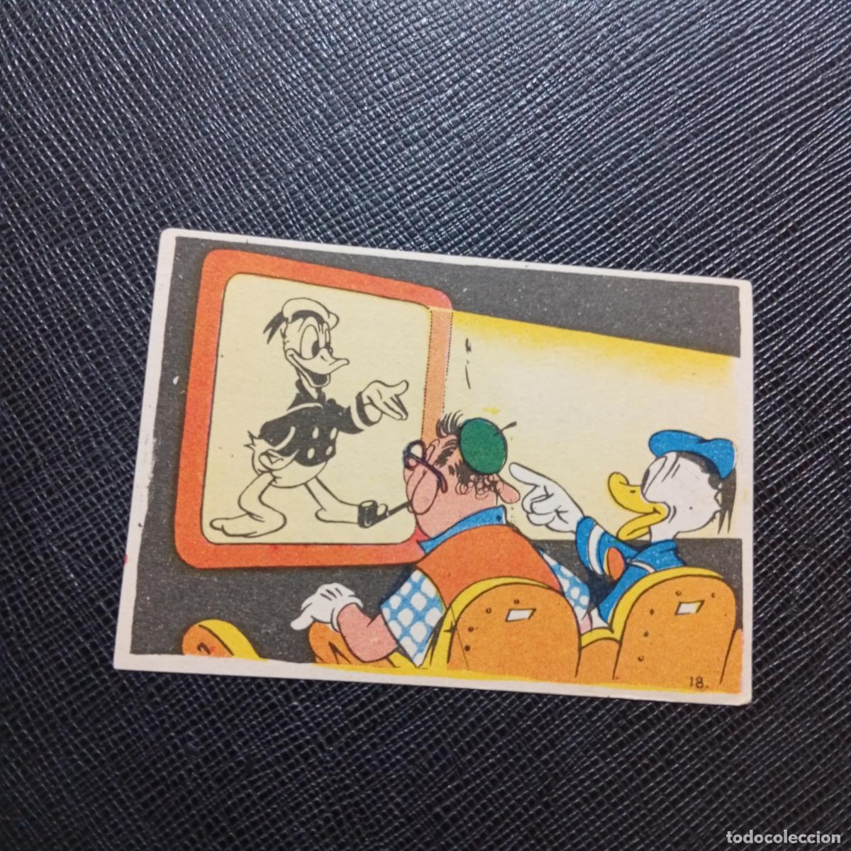 Coleccionismo cromos antiguos: 18 EL PATO DONALD EN HOLLYWOOD CHOCOLATES LLOVERAS DISNEY 1948 CROMO - SIN PEGAR - A214 PG100 B