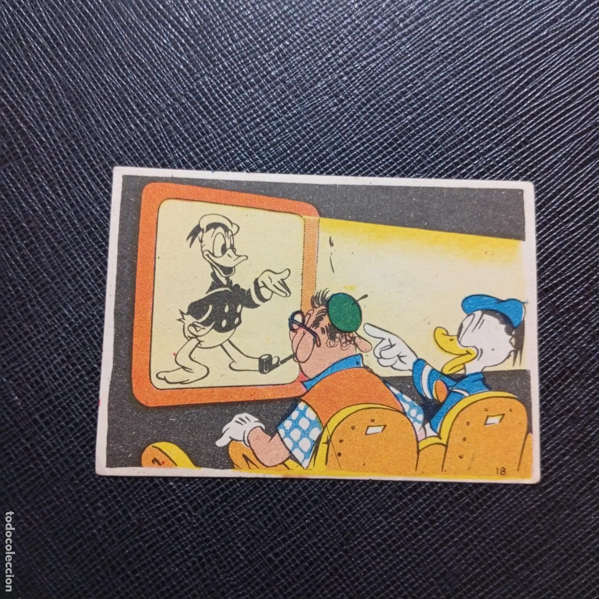 Coleccionismo cromos antiguos: 18 EL PATO DONALD EN HOLLYWOOD CHOCOLATES LLOVERAS DISNEY 1948 CROMO - SIN PEGAR - A214 PG109