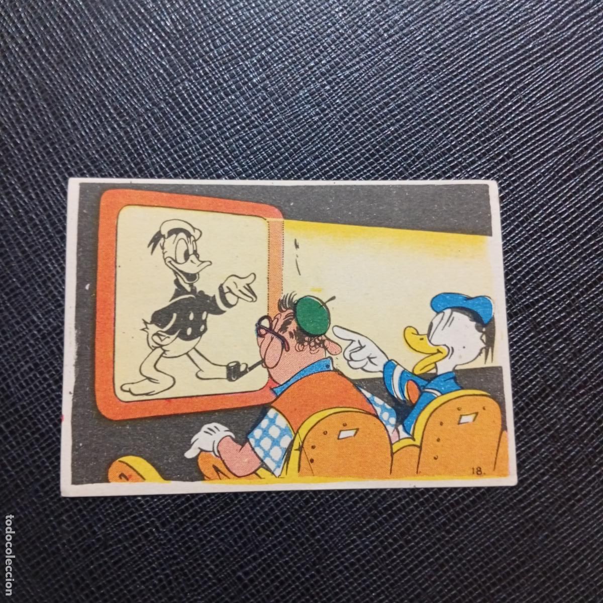 Coleccionismo cromos antiguos: 18 EL PATO DONALD EN HOLLYWOOD CHOCOLATES LLOVERAS DISNEY 1948 CROMO - SIN PEGAR - A214 PG109 B