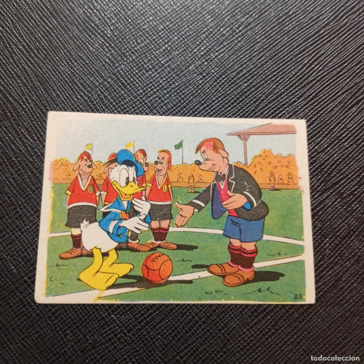 Coleccionismo cromos antiguos: 25 EL PATO DONALD EN HOLLYWOOD CHOCOLATES LLOVERAS DISNEY 1948 CROMO - SIN PEGAR - A214 PG109