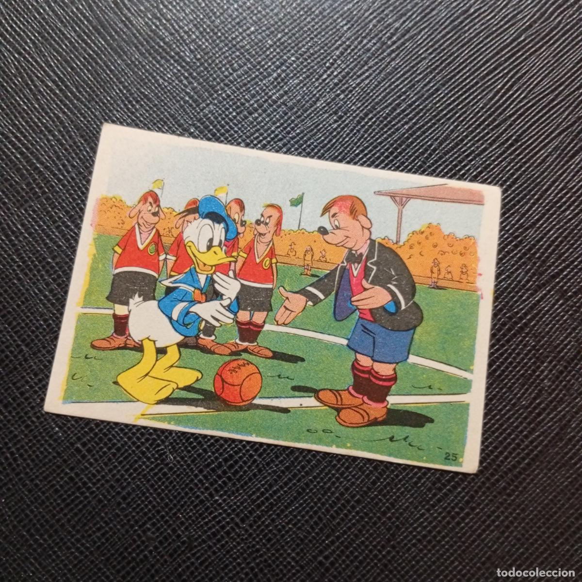 Coleccionismo cromos antiguos: 25 EL PATO DONALD EN HOLLYWOOD CHOCOLATES LLOVERAS DISNEY 1948 CROMO - SIN PEGAR - A214 PG109 B