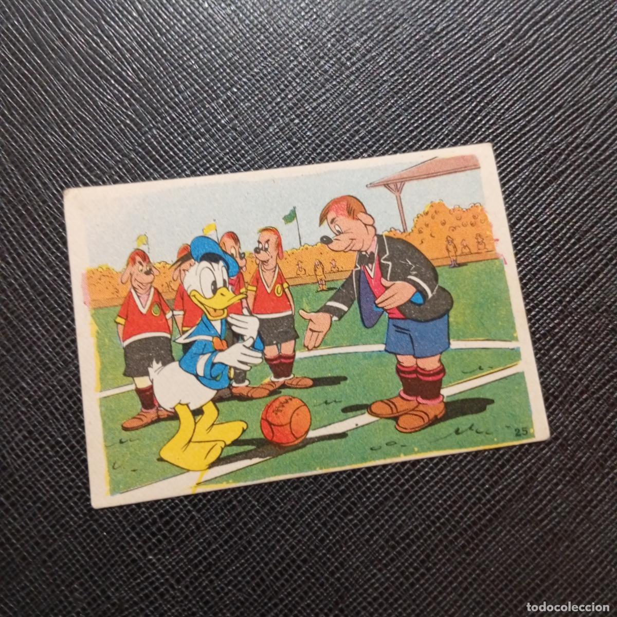 Coleccionismo cromos antiguos: 25 EL PATO DONALD EN HOLLYWOOD CHOCOLATES LLOVERAS DISNEY 1948 CROMO - SIN PEGAR - A214 PG118 B