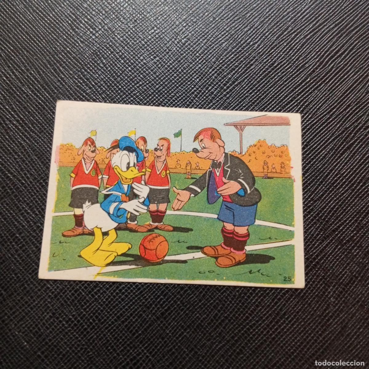 Coleccionismo cromos antiguos: 25 EL PATO DONALD EN HOLLYWOOD CHOCOLATES LLOVERAS DISNEY 1948 CROMO - SIN PEGAR - A214 PG127