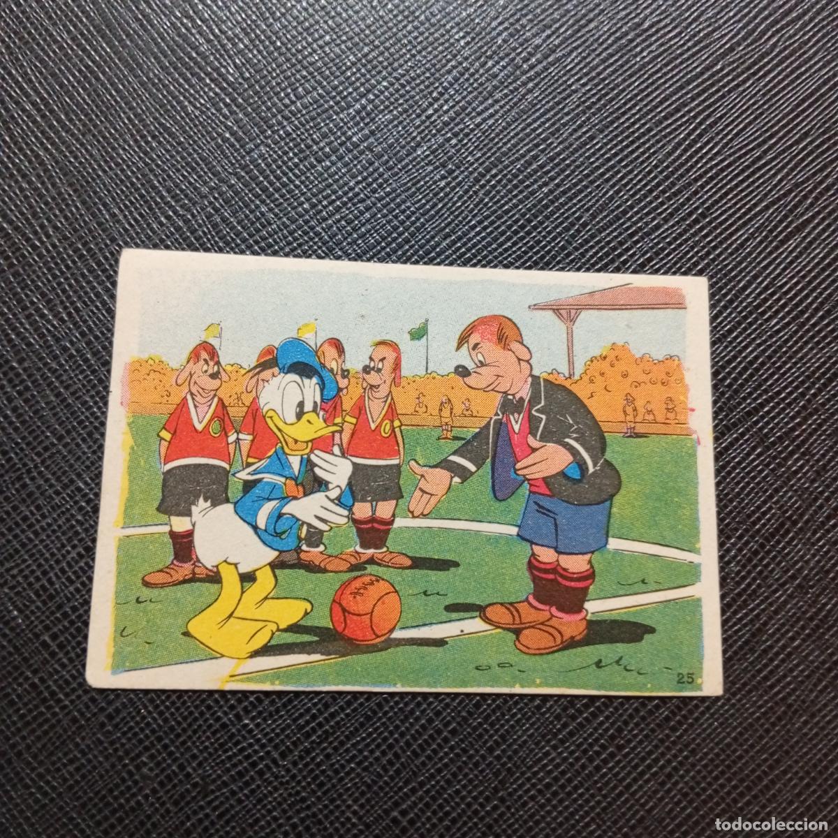 Coleccionismo cromos antiguos: 25 EL PATO DONALD EN HOLLYWOOD CHOCOLATES LLOVERAS DISNEY 1948 CROMO - SIN PEGAR - A214 PG127 B