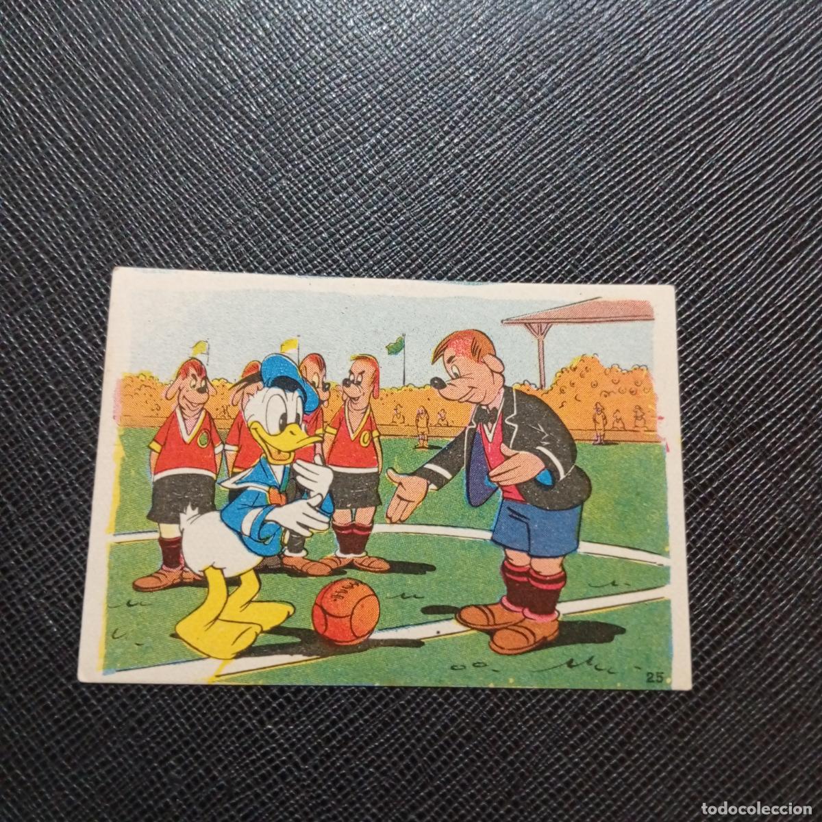Coleccionismo cromos antiguos: 25 EL PATO DONALD EN HOLLYWOOD CHOCOLATES LLOVERAS DISNEY 1948 CROMO - SIN PEGAR - A214 PG145
