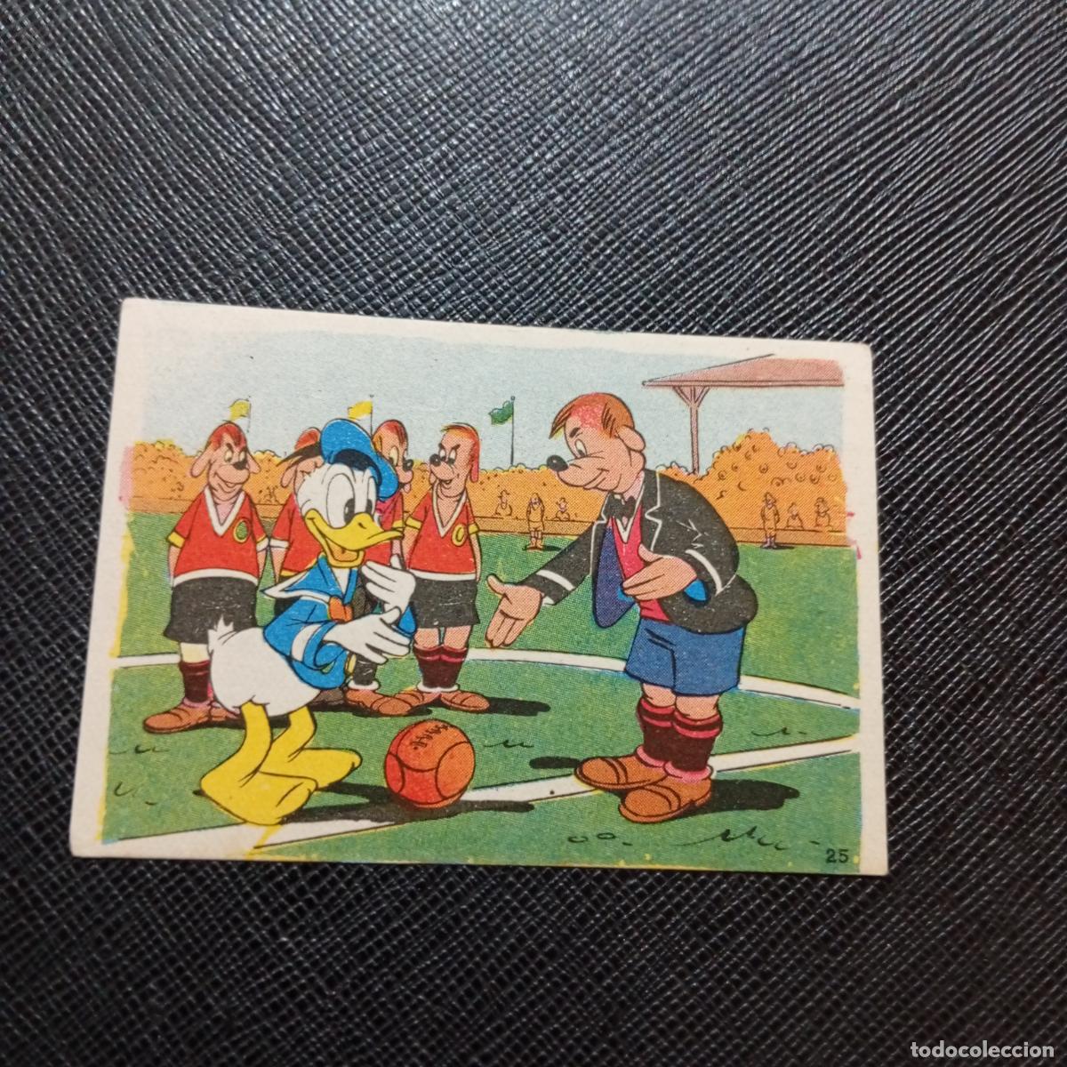 Coleccionismo cromos antiguos: 25 EL PATO DONALD EN HOLLYWOOD CHOCOLATES LLOVERAS DISNEY 1948 CROMO - SIN PEGAR - A214 PG145 B