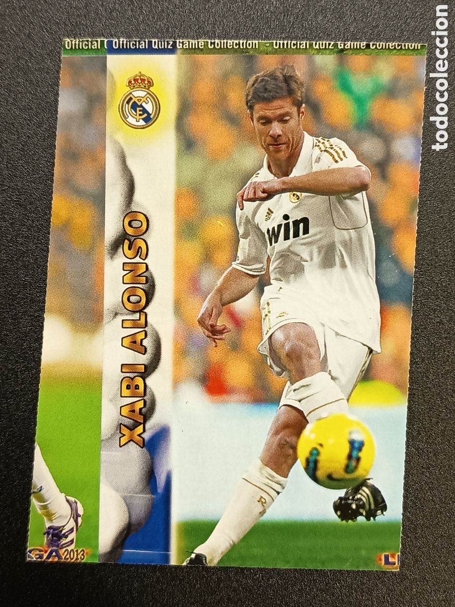 Coleccionismo cromos antiguos: ERROR CORTE 0012 12 XABI ALONSO MADRID OFFICIAL QUIZ GAME COLLECTION 2012 2013 2012-13 MUNDICROMO