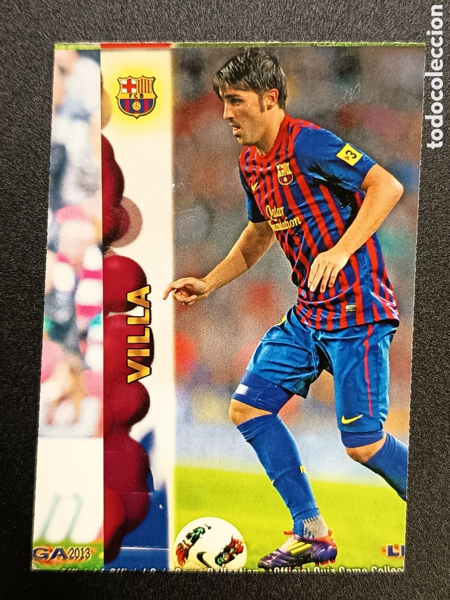 Coleccionismo cromos antiguos: ERROR CORTE 0047 47 VILLA BARCELONA OFFICIAL QUIZ GAME COLLECTION 2012 2013 2012-13 MUNDICROMO
