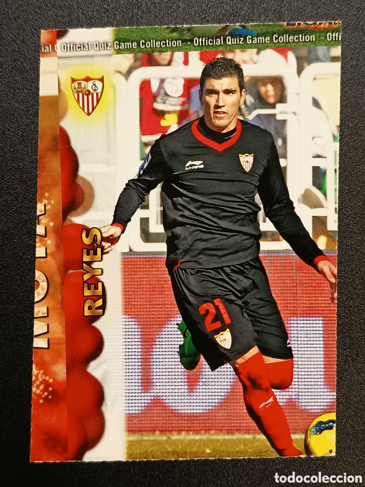 Coleccionismo cromos antiguos: ERROR CORTE 0236 236 REYES SEVILLA OFFICIAL QUIZ GAME COLLECTION 2012 2013 2012-13 MUNDICROMO