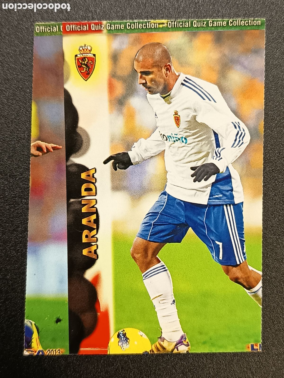 Coleccionismo cromos antiguos: ERROR CORTE 0426 426 ARANDA ZARAGOZA OFFICIAL QUIZ GAME COLLECTION 2012 2013 2012-13 MUNDICROMO